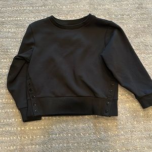 Varley size S crop black sweatshirt